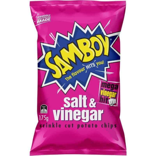 Samboy Chips Salt & Vinegar 175g
