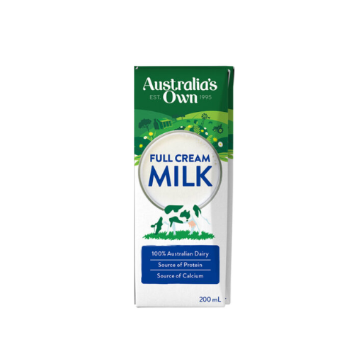 Aust Own Milk Full Cream 200ml