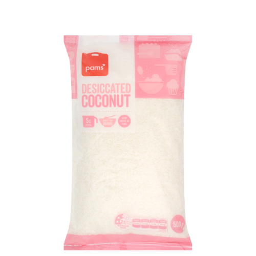 Pams Desiccated Coconut 500G