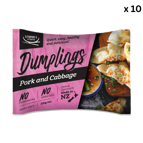 LK Dumpling Pork Cabbage 1kg x 10