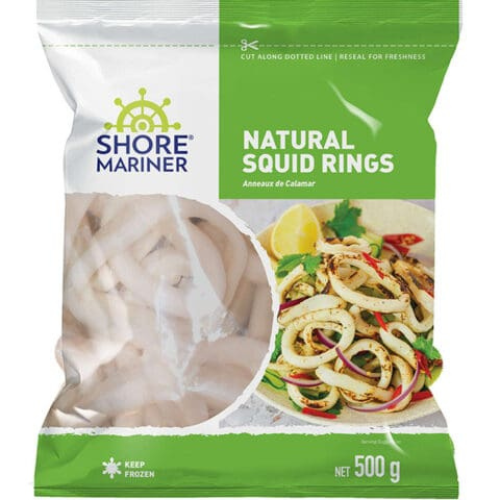 SM Natural Raw Squid Rings 500g
