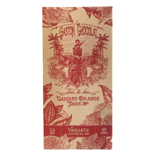 Gaston Tablet Dark 70% Candied Orange