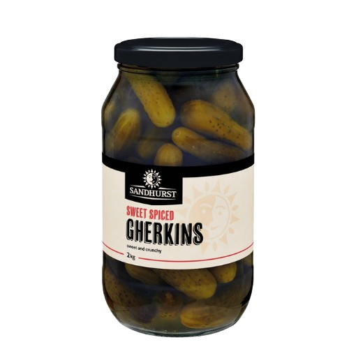 Sandhurst Sweet Spiced Gherkins 2kg x 6