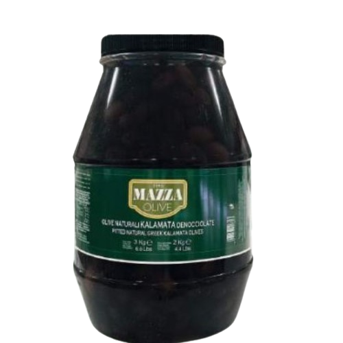 Mazza Pitted Greek Olives Kalamata Pet 3kg x 6