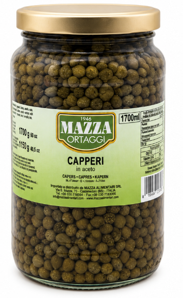 Mazza Capers In Vinegar Jar 1.7kg