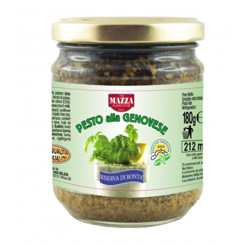 Mazza Green Pesto Genovese Jar 212ml