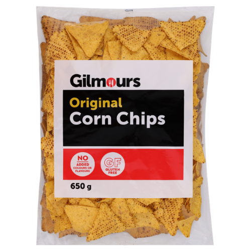 Gilmours Original  Corn Chips 650g