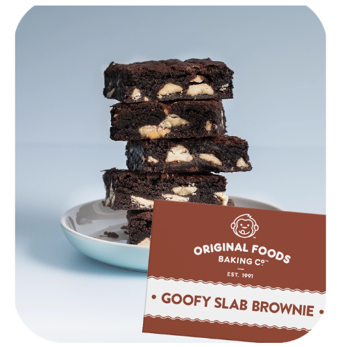 Goofy Slab New York Brownie Sliced Pre Cut 28pc 1.7kg