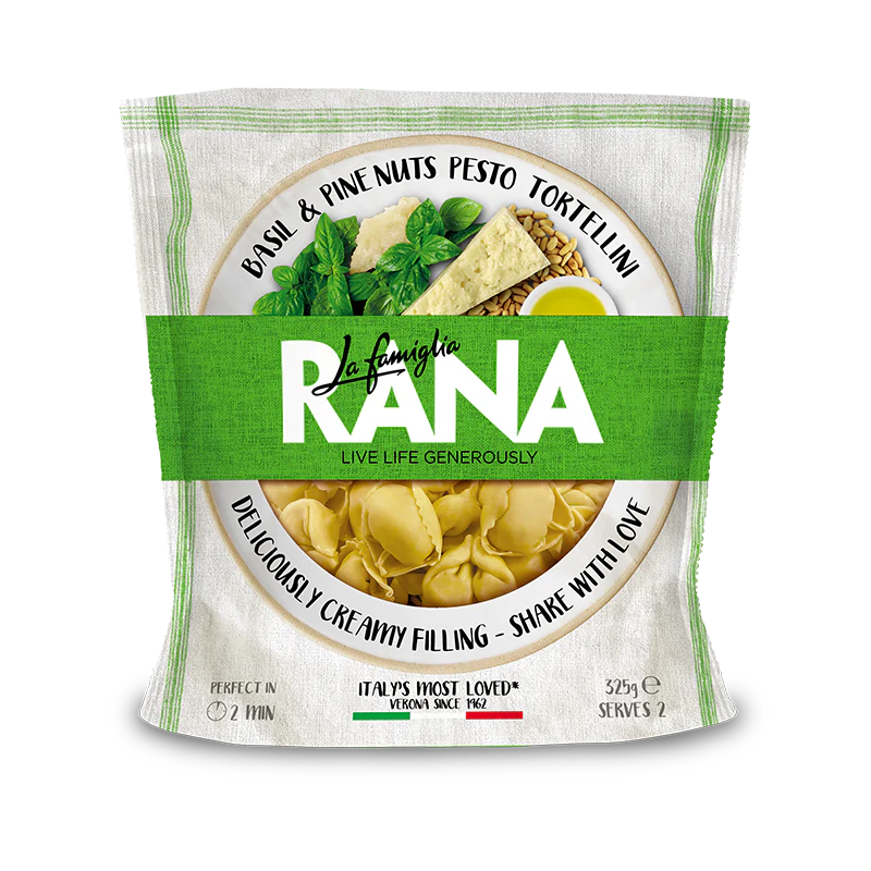 RANA BASIL & PINE NUT PESTO TORTELLINI 325gm x 8