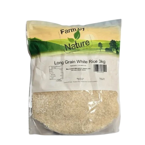 Farm by Nature White Rice (Long Grain) 3kg x4