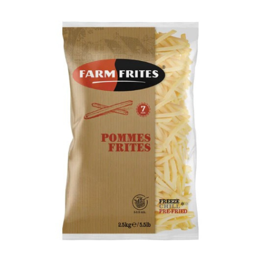 Farm Frites 7mm French Fries/ Shoestring 2.5kg Pack