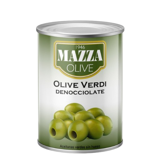 Mazza Pitted Green Olives Can 2.6kg x 6