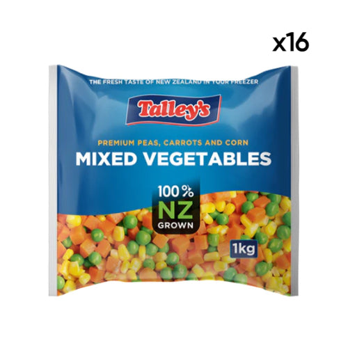 Frozen Talley's Mixed Vegetables 1kg x 16