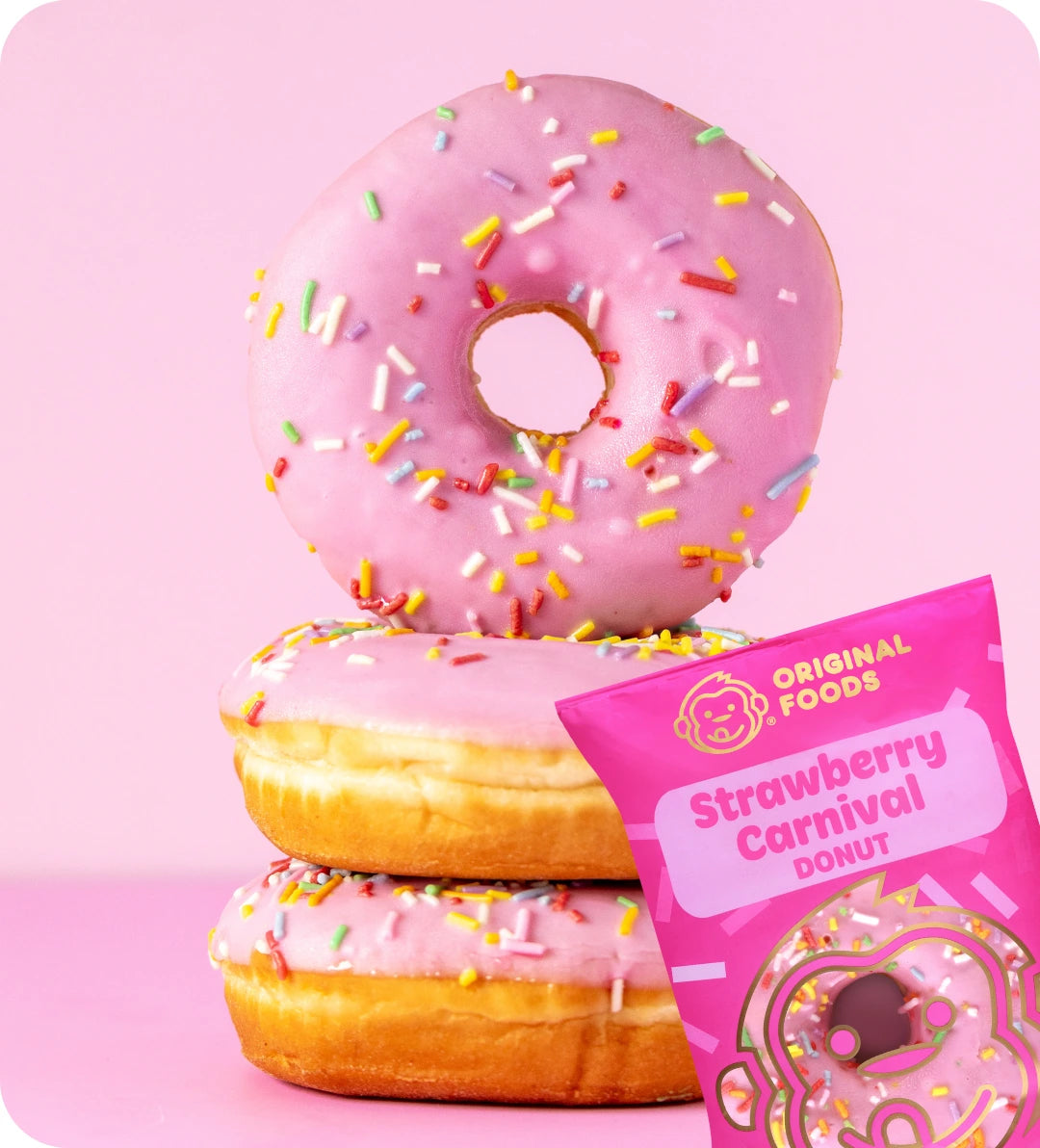 Original Foods - Strawberry Carnival Donut 80g x20 CTN