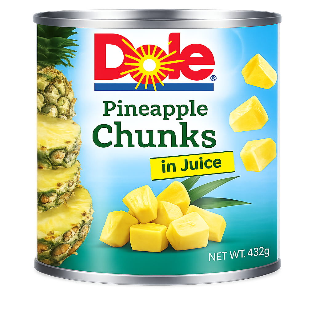 Dole Pineapple Chunks In Juice 432g