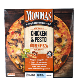 Mommas Pesto Chicken Pizza 500g