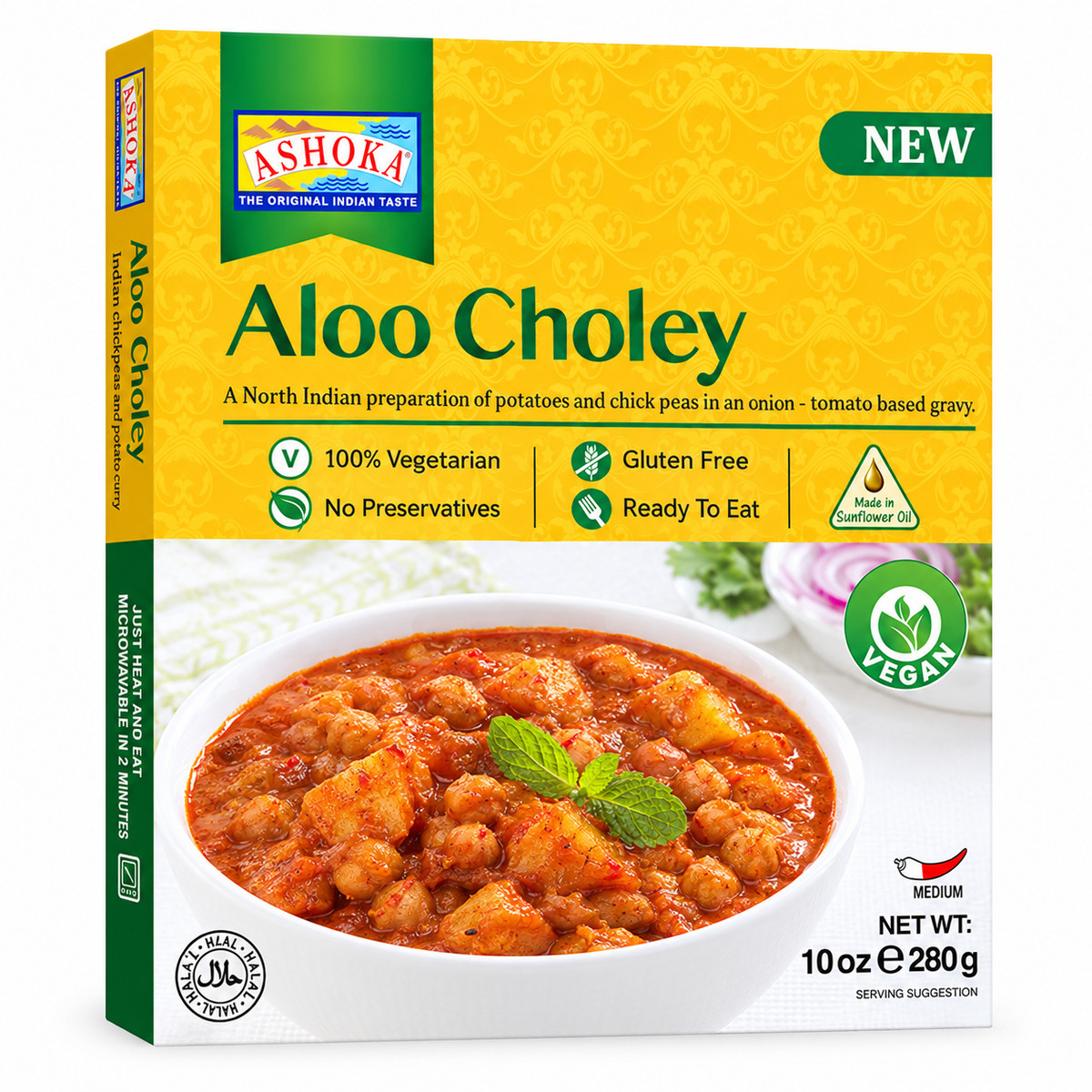 Ashoka Aloo Choley (Sauteed Potatoes & Chickpeas) 280g