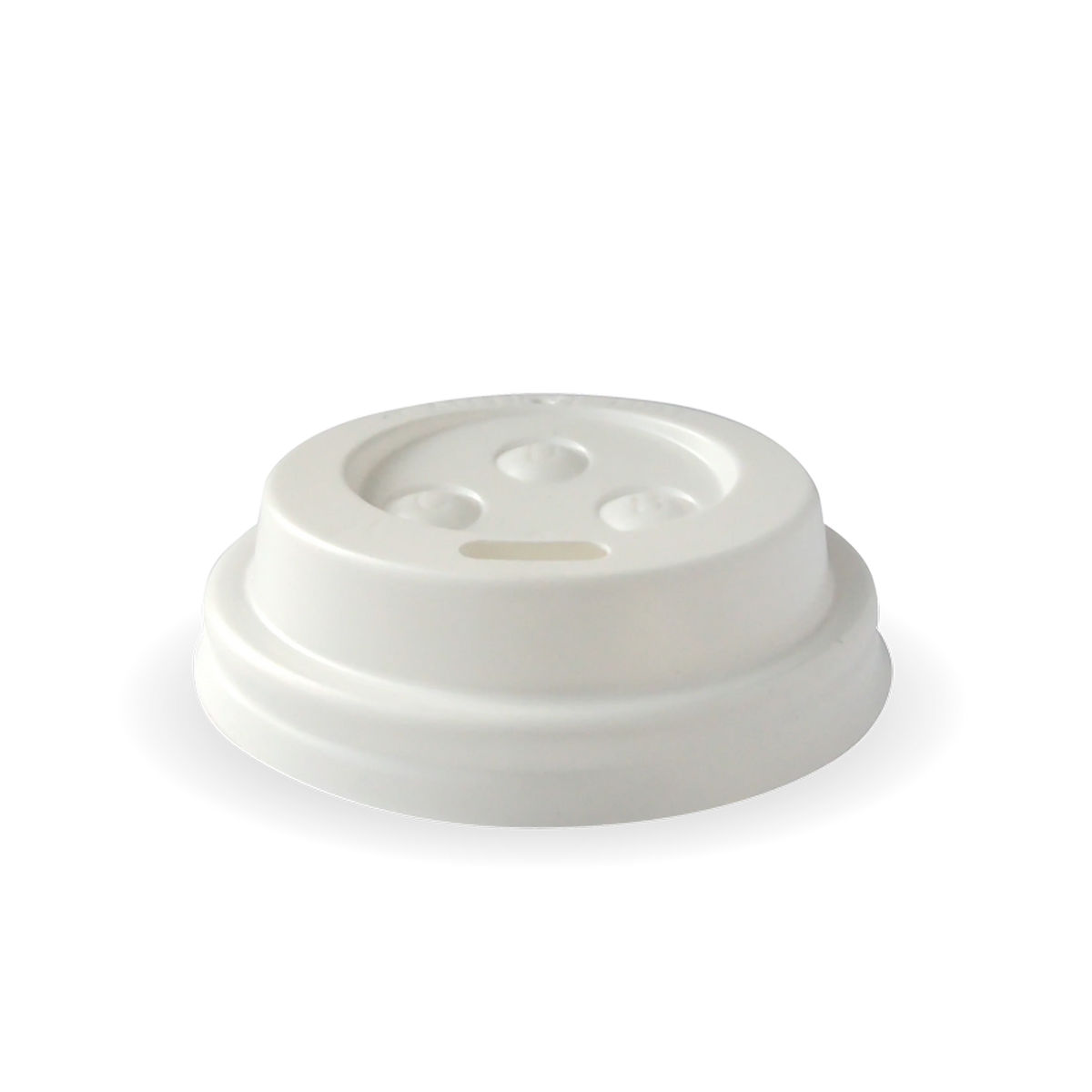 BioPak Lids For 90mm Hot Cups (50 Per/ Sleeve)