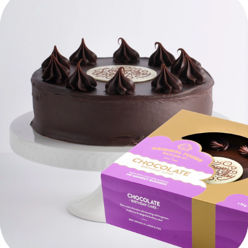 Goofy Round Cake - Chocolate Happy Birthday Cake 1.5kg