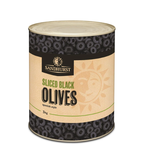 Sandhurst Sliced Spanish Black Olives 3kg