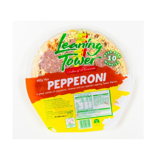 Leaning Tower Pizza Pepperoni 400g x12 CTN