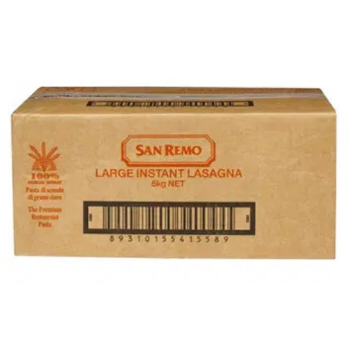 San Remo Lasagne Sheet Pasta 5kg