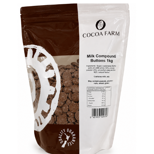 Cocoa Farm Compound Milk Buttons 1kg