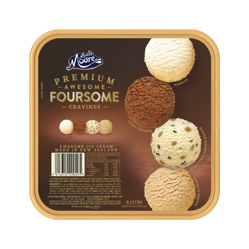 Much Moore Premium Ice Cream Foursome Cravings 2L