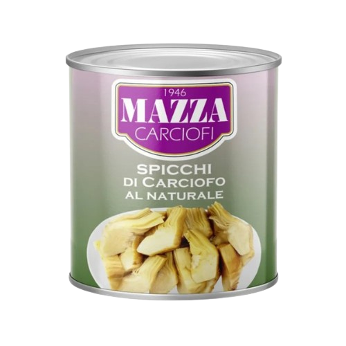 Cœurs d'artichauts Mazza 30/40 au naturel en boîte 2,5 kg x 6