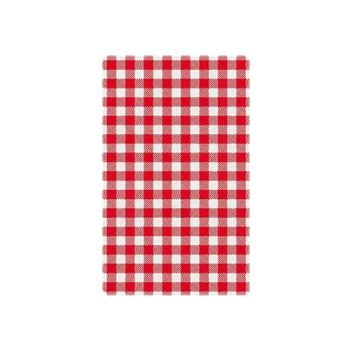 Red Gingham Greaseproof Paper - 190x310mm  (Pack 200)