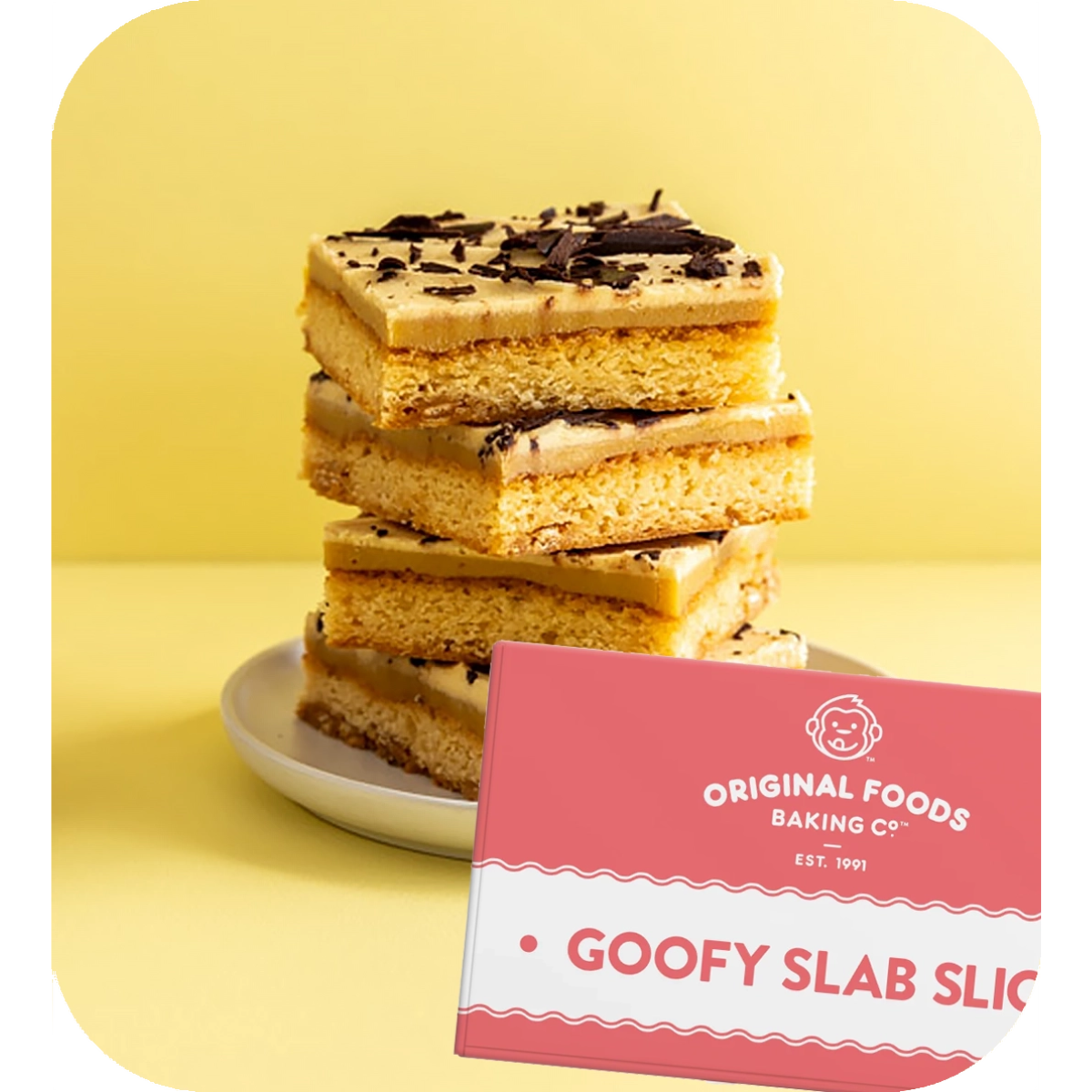 Goofy Slab Slices - Gluten Free Banoffee Cakes 2Kg