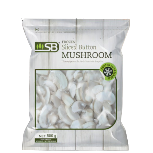 SB Button Mushroom Sliced (Frozen) 500g