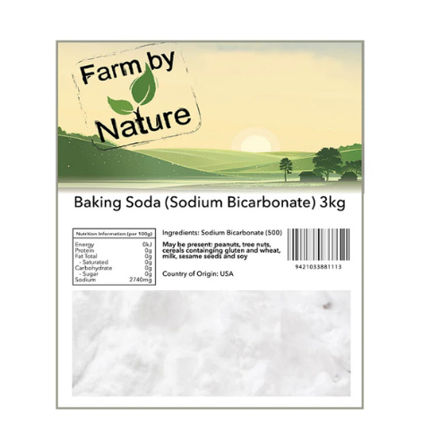 Farm by Nature Baking Soda (Sodium Bicarbonate) 3kg x4 CTN