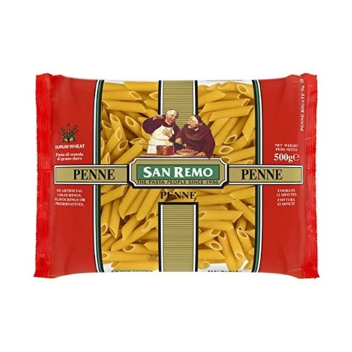 Pâtes San Remo Penne Rigati n°18 5kg x 2
