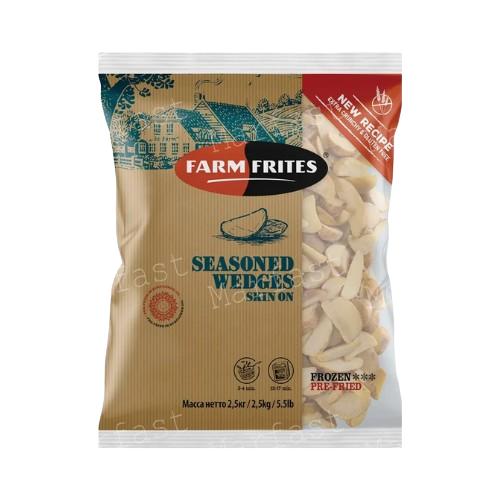 Farm Frites Seasoned Wedges 2.5kg Pack x 4
