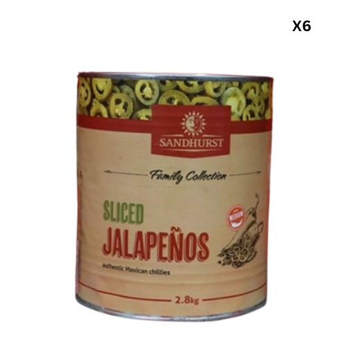 Sandhurst Sliced Jalapenos 2.8kg