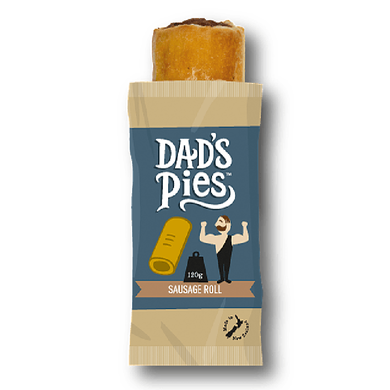 Dads Pies Beef Sausage Roll 120g x24 - ON SPECIAL