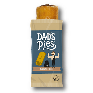 Dads Pies Beef Sausage Roll 120gm
