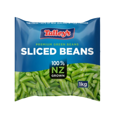 Haricots verts tranchés congelés Talley's 1Kg x 14