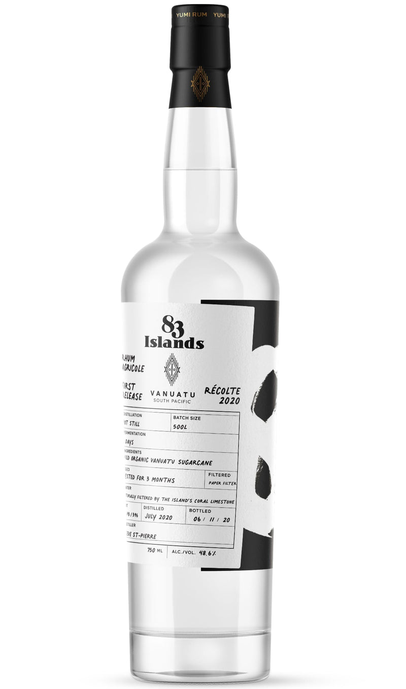 83 Islands Agricole Rum ? Vintage 2020 48.6% ABV 750ml