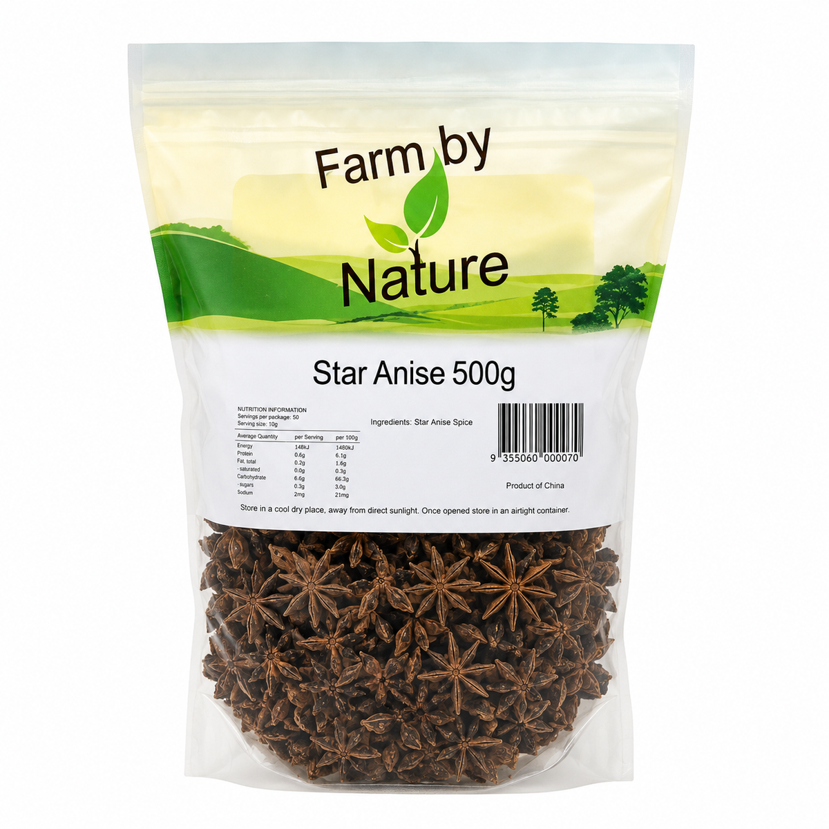 Farm by Nature Star Anise Whole 500g x6 CTN