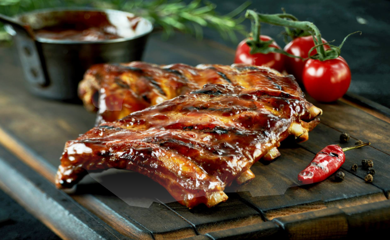 Sous Vide BBQ Pork Ribs Local (per kg)