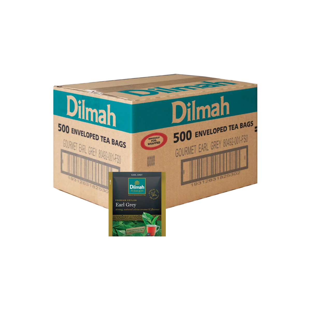 Dilmah Gourmet Earl Grey Enveloped Tea Bags x500 CTN