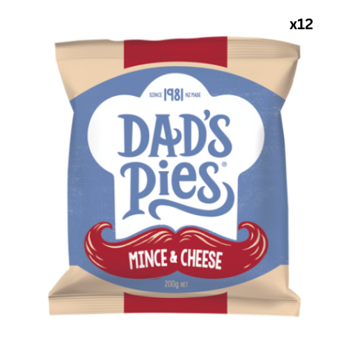 Dads Pies Mince & Cheese Pies 200gm x 48