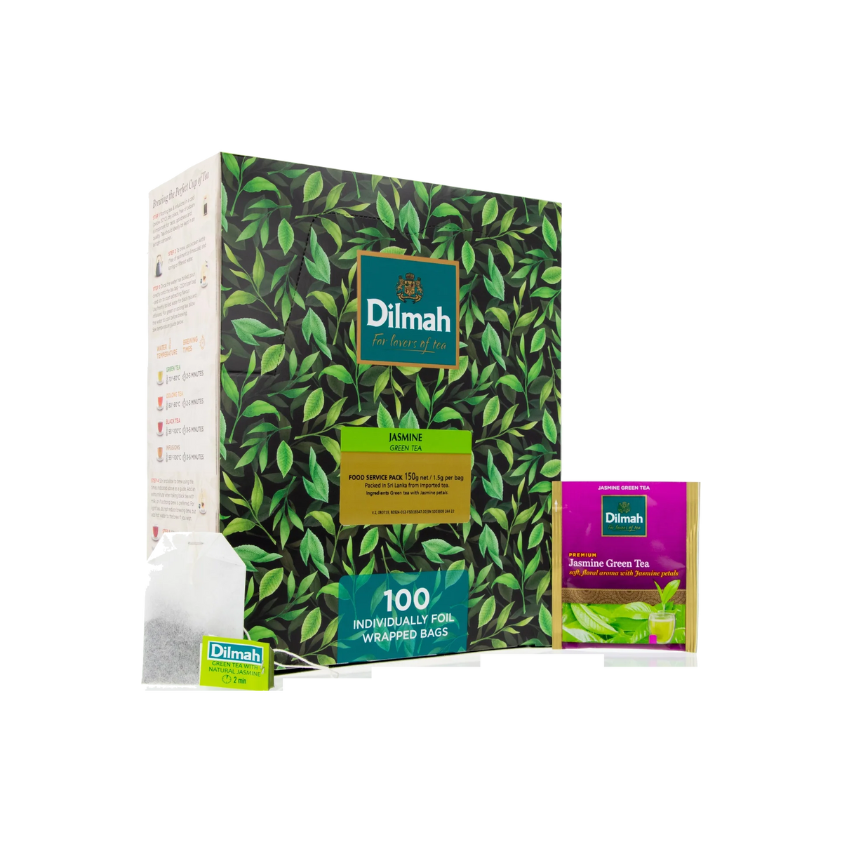 Dilmah Premium Jasmine Green Tea Enveloped Tea Bags x100