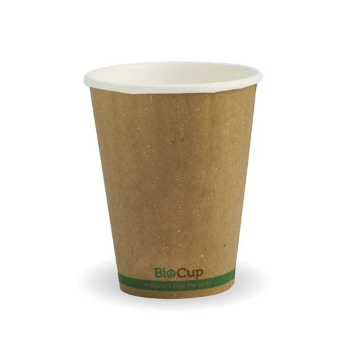 BioPak Green Craft Stripe Bio Cups (8oz/ 280ml) (50 Per/ Sleeve) x20