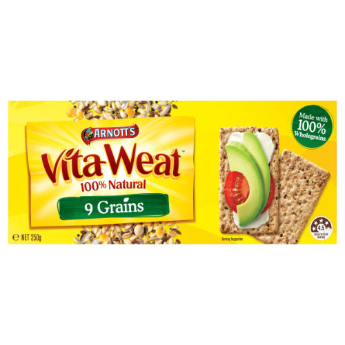 Arnott's Vita Weat Crispbread 9 Grain 250G x24
