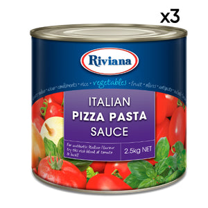 Riviana Italian Pizza Pasta Sauce 2.5kg x3