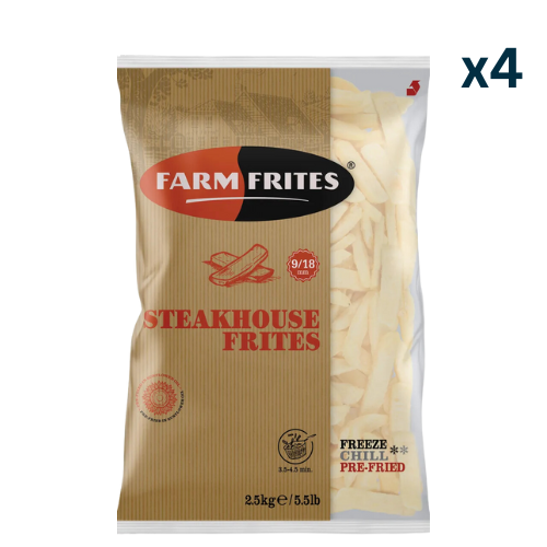 Farm Frites Steakhouse Fries 2.5kg Pack x 4