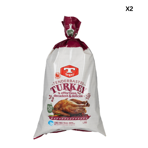 Tegel Whole Turkey Tenderbasted 5.25kg x2 CTN